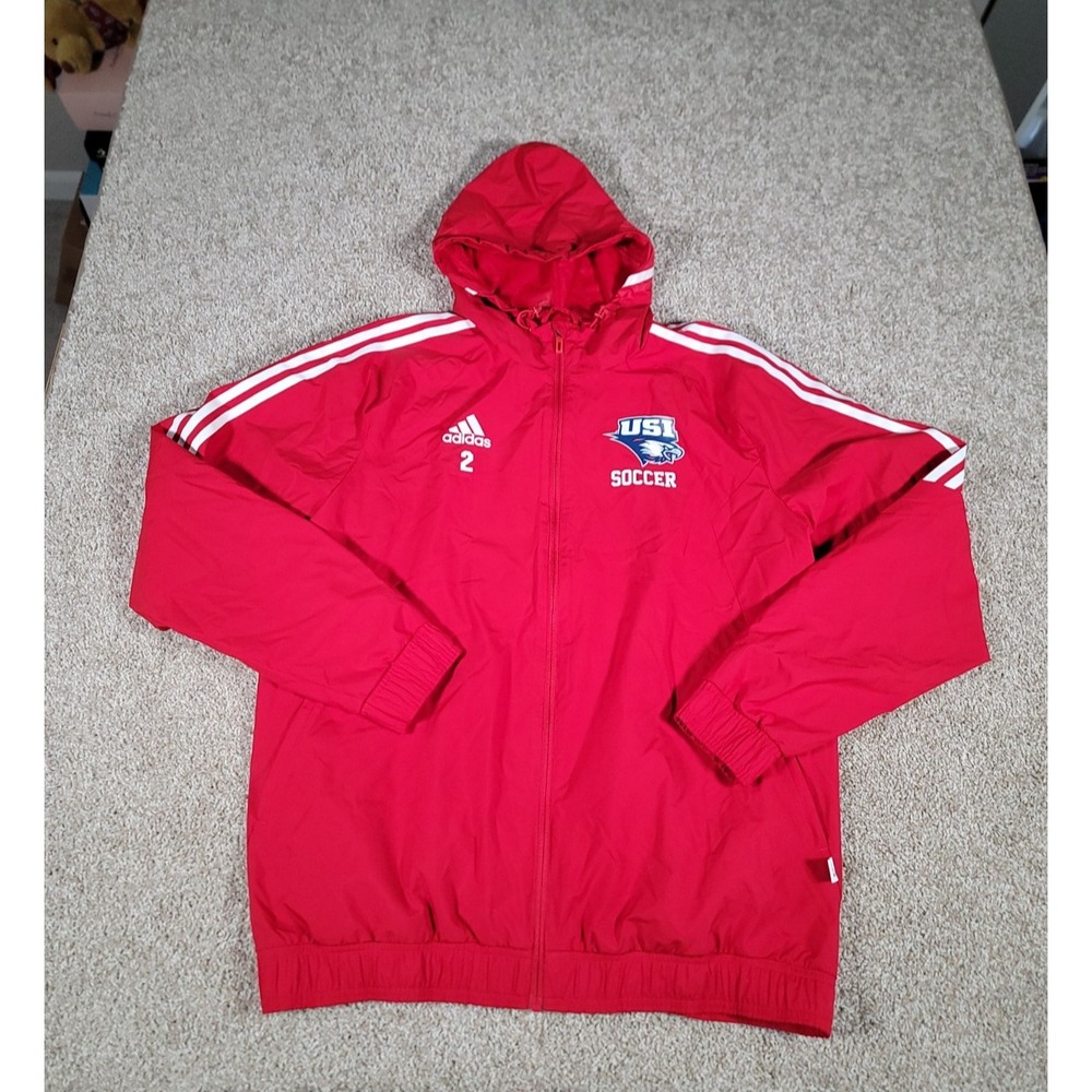 Adidas University of Southern Indiana USI Windbreaker Jacket Large Soccer #2